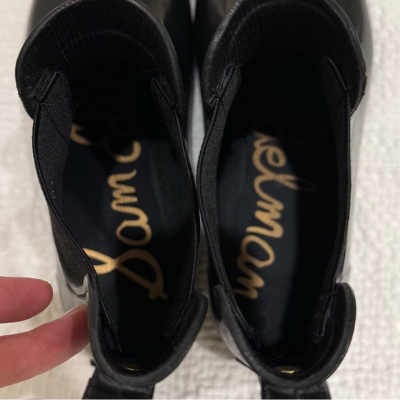 Sam Edelman | TINSLEY Chelsea Glossy Black Rain Boots | Size 8 - Picture 2 of 8